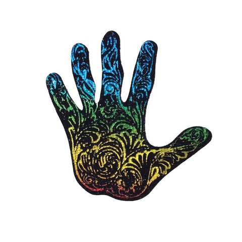 PC3391 - Tribal Metallic Hand (Iron On)