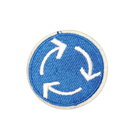 PC3332 - Roundabout Sign Driving (Iron On)