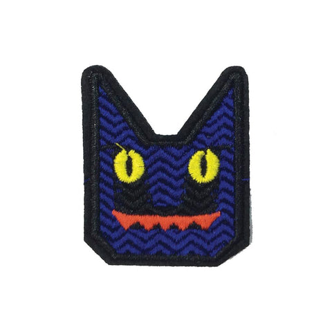 PC3279 - Blue Angular Cat (Iron On)