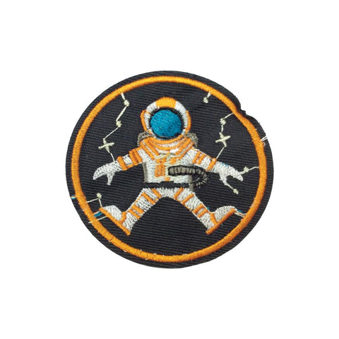 PC3236 - No Gravity Spaceman Badge (Iron On)