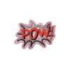 PC2147B - Pink Glitter POW! Text effect (Iron On)
