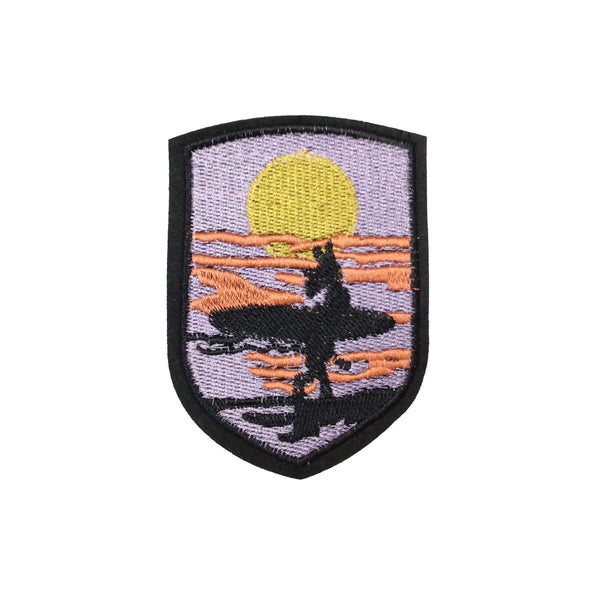 PC3257 - Surfer Sunset Badge (Sew On)