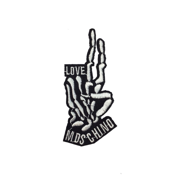 PC3217 - Love Peace Skeleton Hand (Iron On)