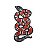 PC2155L - Red Stripes Snake Animal XS LIMITED EDITION (Iron On)