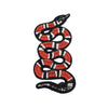 PC2155R - Red Stripes Snake Animal XS LIMITED EDITION (Iron On)