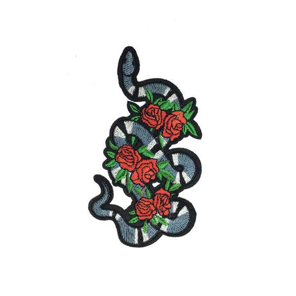 PC3218 - Snake In Roses (Iron On)