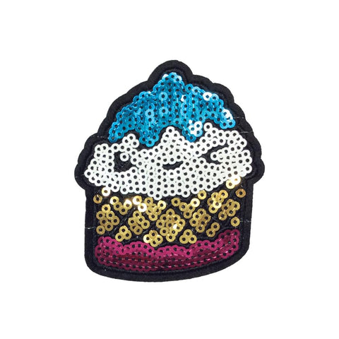 PC3189 - Sequin Cupcake Dessert (Iron On)