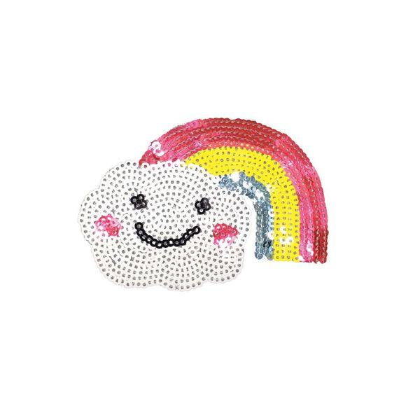 PC3190 - Smiley Cloud Rainbow (Iron On)