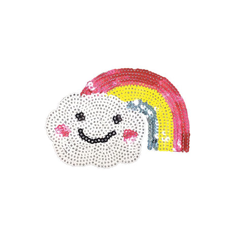 PC3190 - Smiley Cloud Rainbow (Iron On)