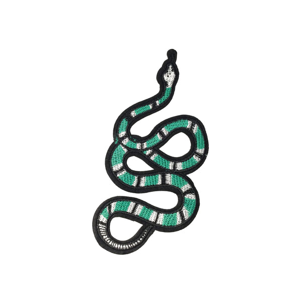 PC3536 - Green Stripes Snake (Iron On)