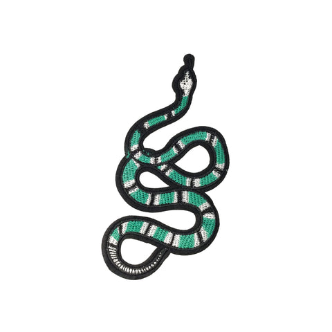 PC3536 - Green Stripes Snake (Iron On)
