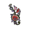 PC3541 - Purple Leaves Red Rose Flower (Iron On)