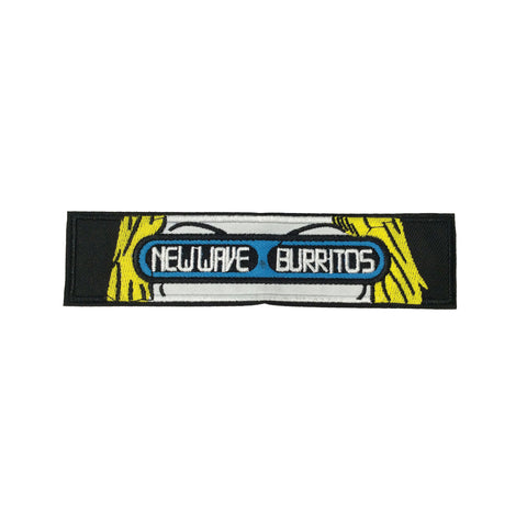 PC3552 - New Wave Burritos Text Glasses (Iron On)