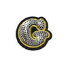 PC4001G - Sequin Silver Letter G (Iron On)