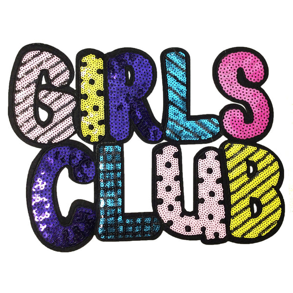 PC4122 - Girls Club Bubble Text (Iron On)