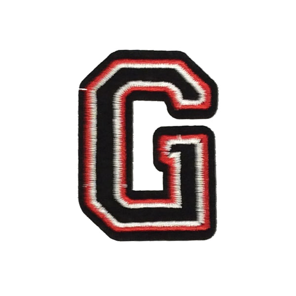 PC3029 - Black and Red Letter G (Iron On)