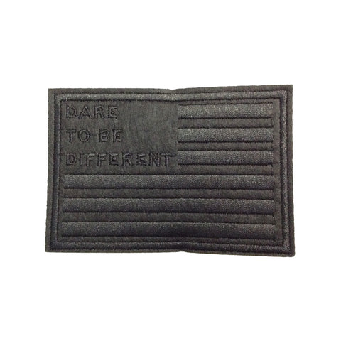PC3448 - Dare To Be Different Black Flag (Iron On)