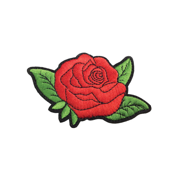 PC3458 - Single Red Rose (Iron On)