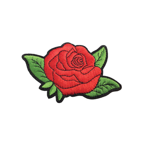 PC3458 - Single Red Rose (Iron On)