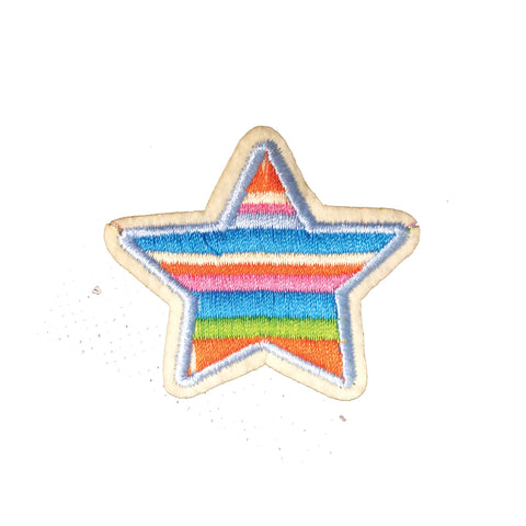 PC3450 - Blue Stripe Star (Iron On)