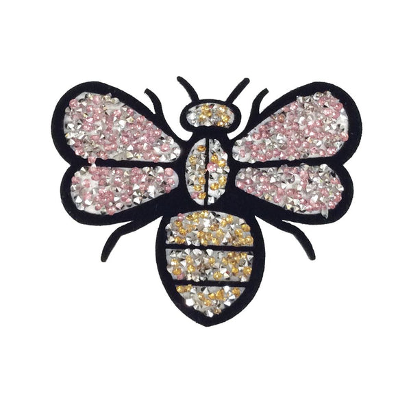 PC3034C - Pink Stone Bee S (Iron On)