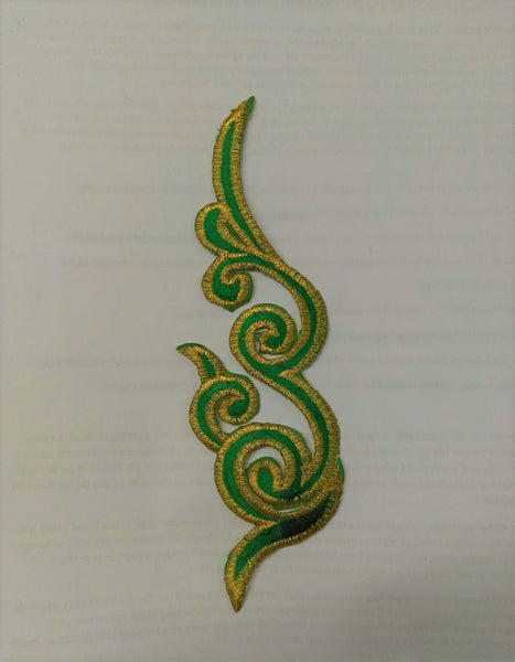 PH2001B - Green Decoration Leaf (Iron on)