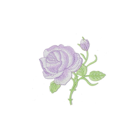 PH2010 - Purple Rose Flower (Iron on)