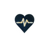 PC2746 - Black Heart Stone (Iron On)