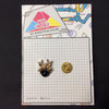 MP0140 - Gold Black Spider Big Metal Pin Badge