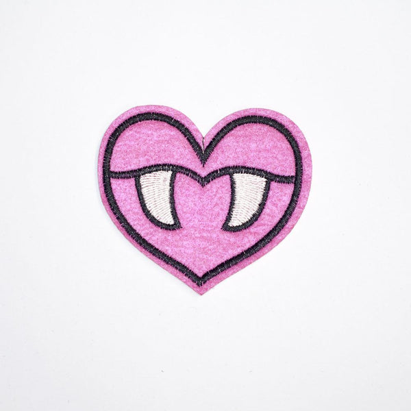 PC2115 - Pink Vampire Heart (Iron On)