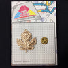 MP0006 - Gold Autumn Leaf Metal Pin Badge