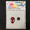 MP0161 - Red Spiderman Mask Super Hero Metal Pin Badge