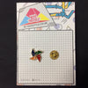 MP0193 - Turning Multi Colour Star Metal Pin Badge