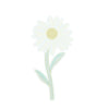 PC2489 - Water Green Daisy Flower (Iron On)