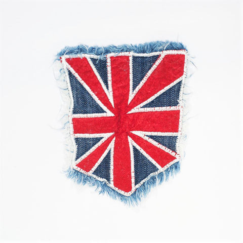 PC2483 - Denim British Union Jack Badge (Sew On)