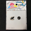 MP0148 - Black Gold Rocking Horse Metal Pin Badge