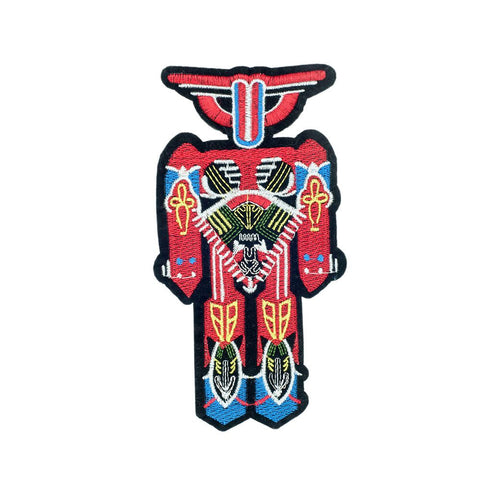 PC2667 - Red Robot Guy Transform (Iron On)