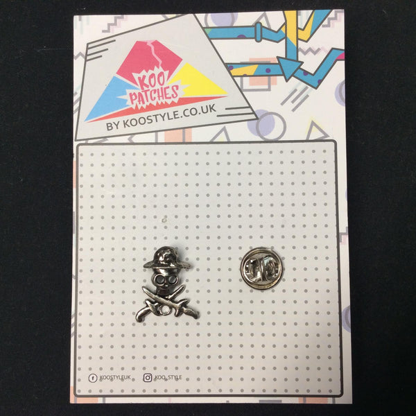 MP0259 - Skull In Swords Metal Pin Badge