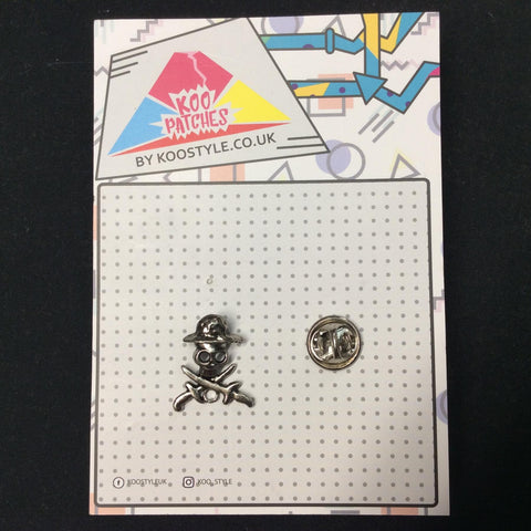MP0259 - Skull In Swords Metal Pin Badge