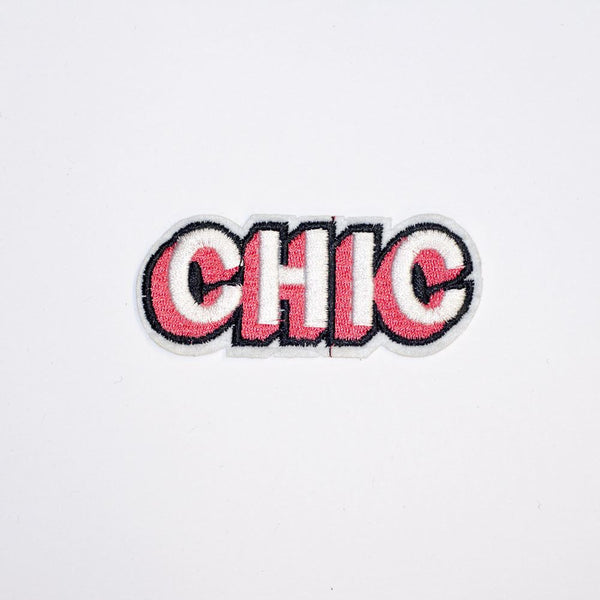 PC2220 - CHIC orange Text Effect (Iron On)