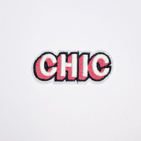 PC2220 - CHIC orange Text Effect (Iron On)