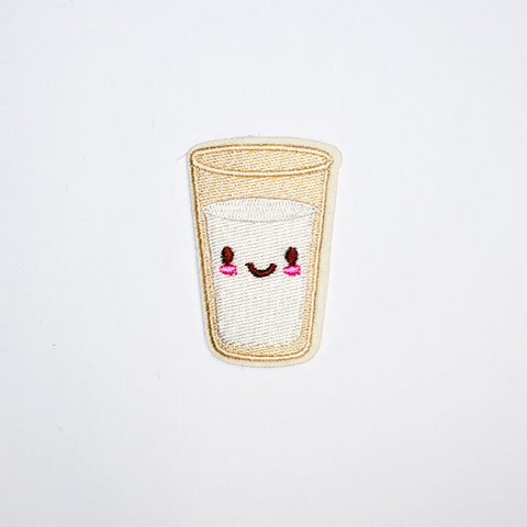 PH2032 - A Glass of Milk Cartoon (Iron On)