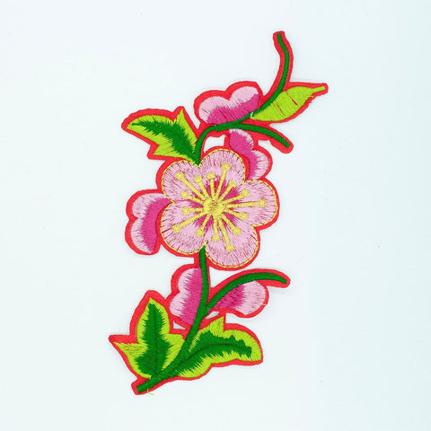 PC2506 - Red Orange Flower (Iron On)