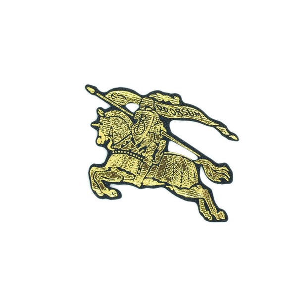 PC2757 - Golden Horse Rider Pvc (Iron On)