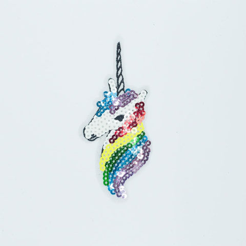 PC2602 - Sequin Unicorn Head (Iron On)
