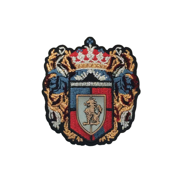 PC4162 - Lion Crown Crest Emblem (Iron On)