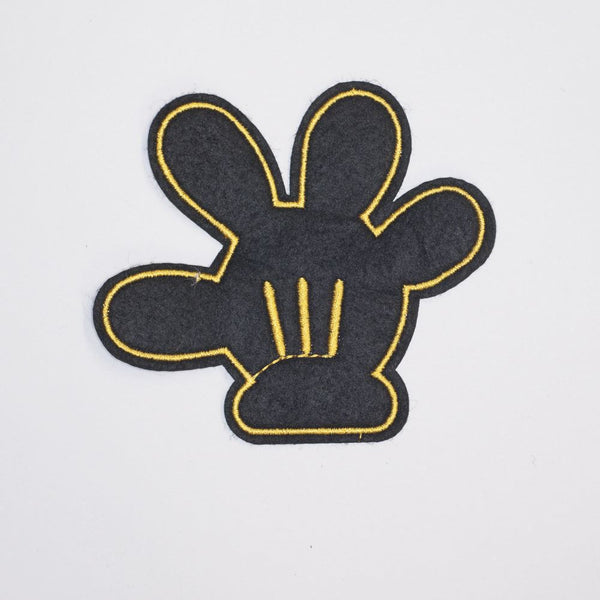 PC2187 - Mickey Hand Black And Yellow (Iron On)