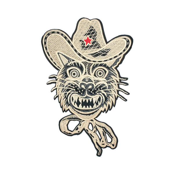 PC2793 - Cowboy Wolf Iron On XXL (Sew On)