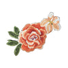 PC3128 - Orange Open Rose M  (Sew on)