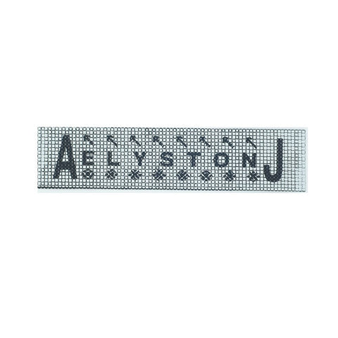 PC2763 - Silver Black Aelystonj (Iron On)